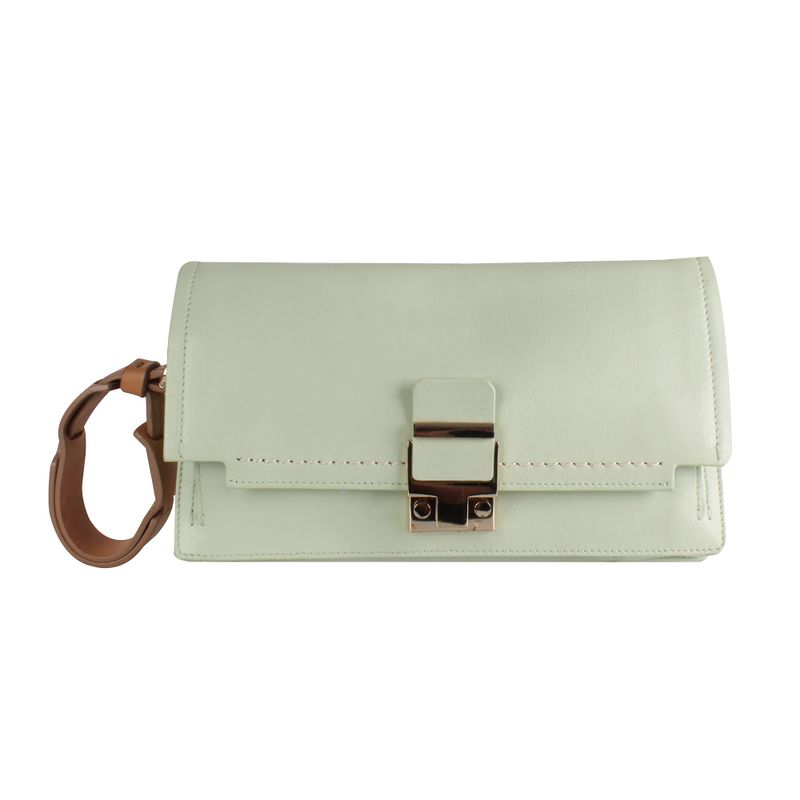 Clutch-Lanvin-Couro-Pulseira-Verde