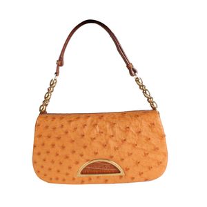 Bolsa Tote Dior Avestruz Marrom