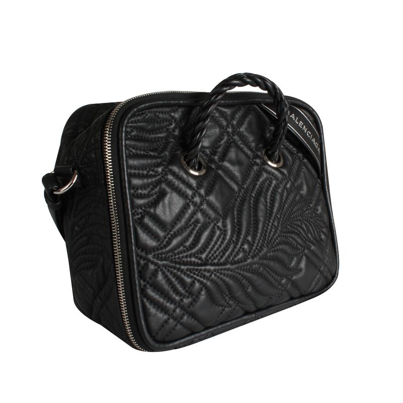 Bolsa-Tiracolo-Balenciaga-Couro-Preta