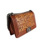 Bolsa-Transversal-Chanel-Couro-Marrom
