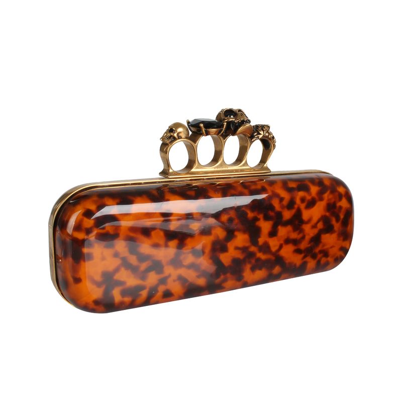 Clutch-A.-Mc-Queen-Acrilico-Marrom
