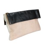 Bolsa-Tiracolo-Lanvin-de-Piton-Nude-e-Preta