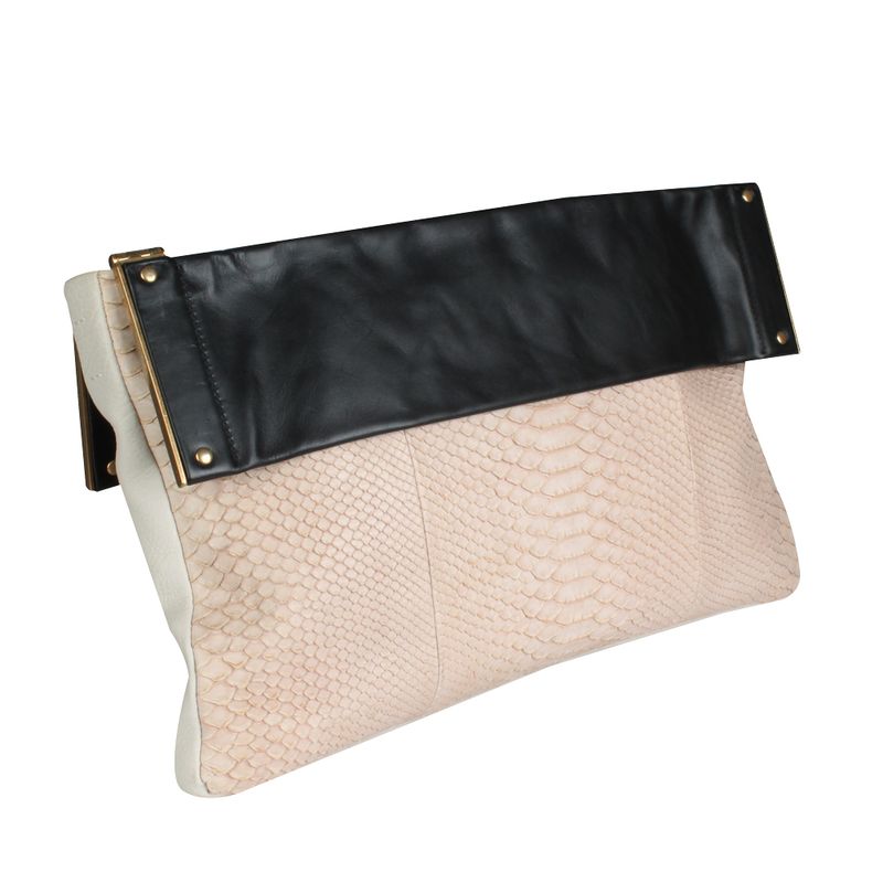 Bolsa-Tiracolo-Lanvin-de-Piton-Nude-e-Preta