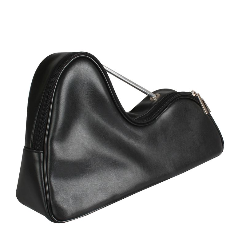 Bolsa-Clutch-Gilson-Martins-de-Couro-Preta