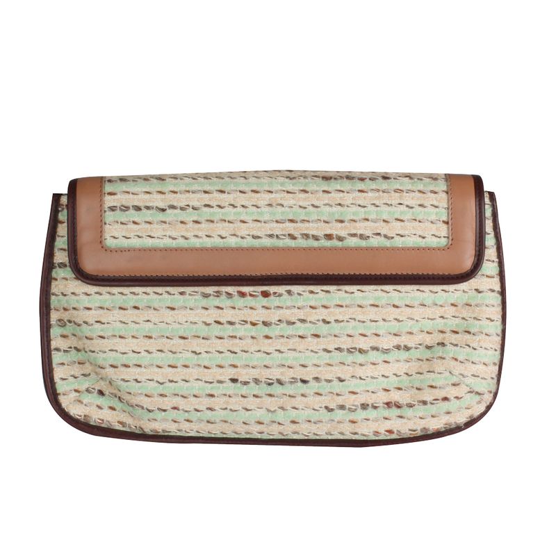 Bolsa-Clutch-Marc-Jacobs-de-Couro-Creme-e-Verde
