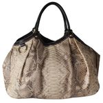 Bolsa-Tote-Gucci-de-Pyton-Bege