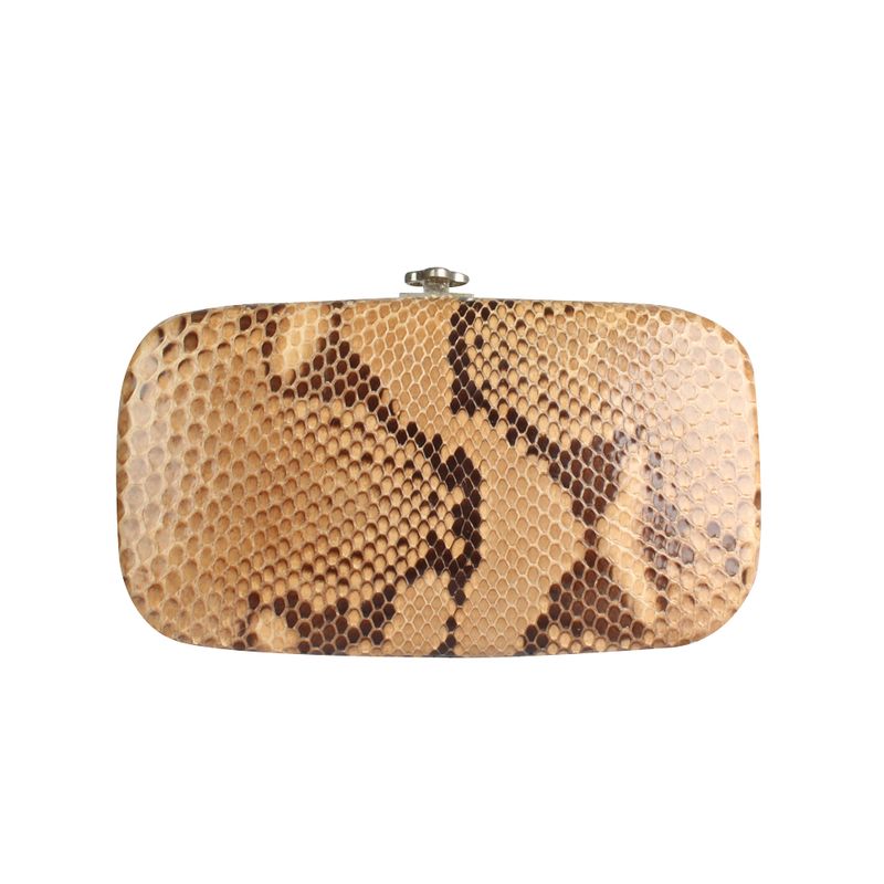 Clutch-Oscar-de-La-Renta-Piton-de-Cobra-Nude