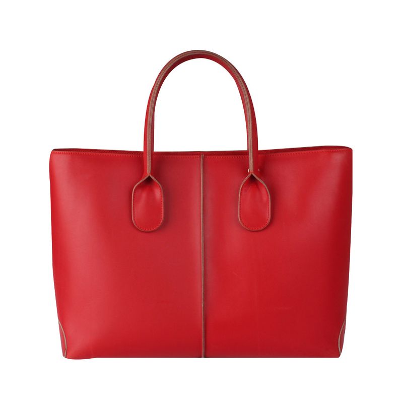Bolsa-Tote-Tods-de-Couro-Vermelha