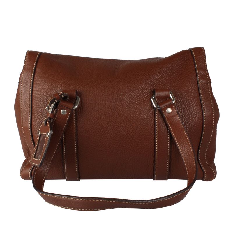 Bolsa-Tote-Prada-de-Couro-Marrom