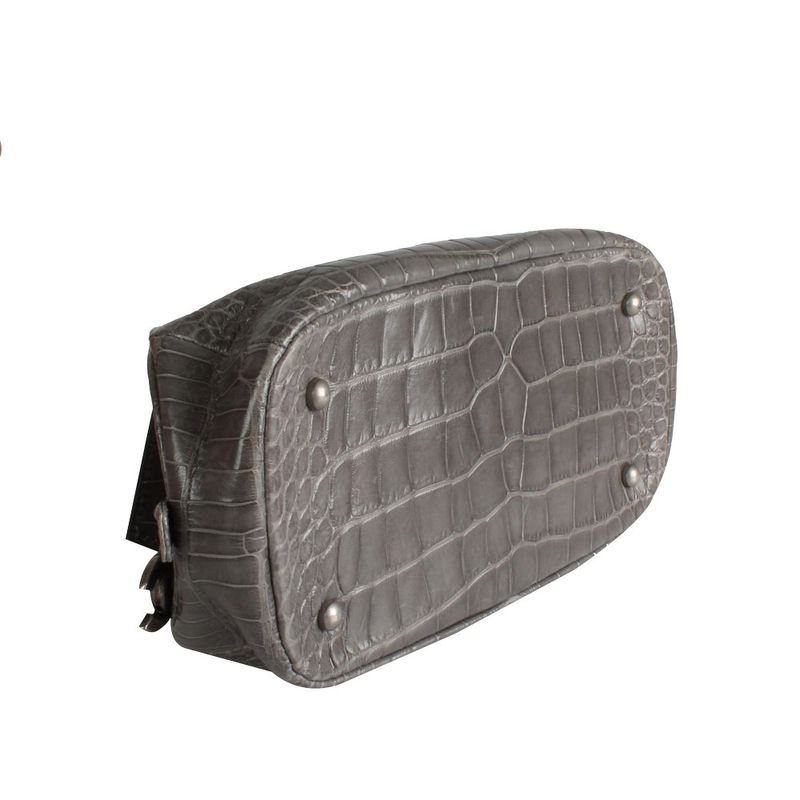 Bolsa-Chanel-Reptil-Cinza