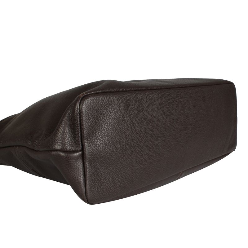 Bolsa-Longchamp-de-Couro-Marrom