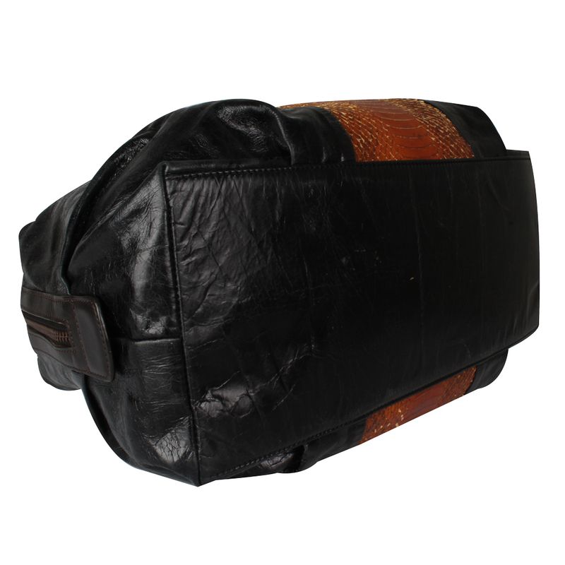 Bolsa-Tote-Dries-Van-Noten-de-Couro-Pyton-3-Preta