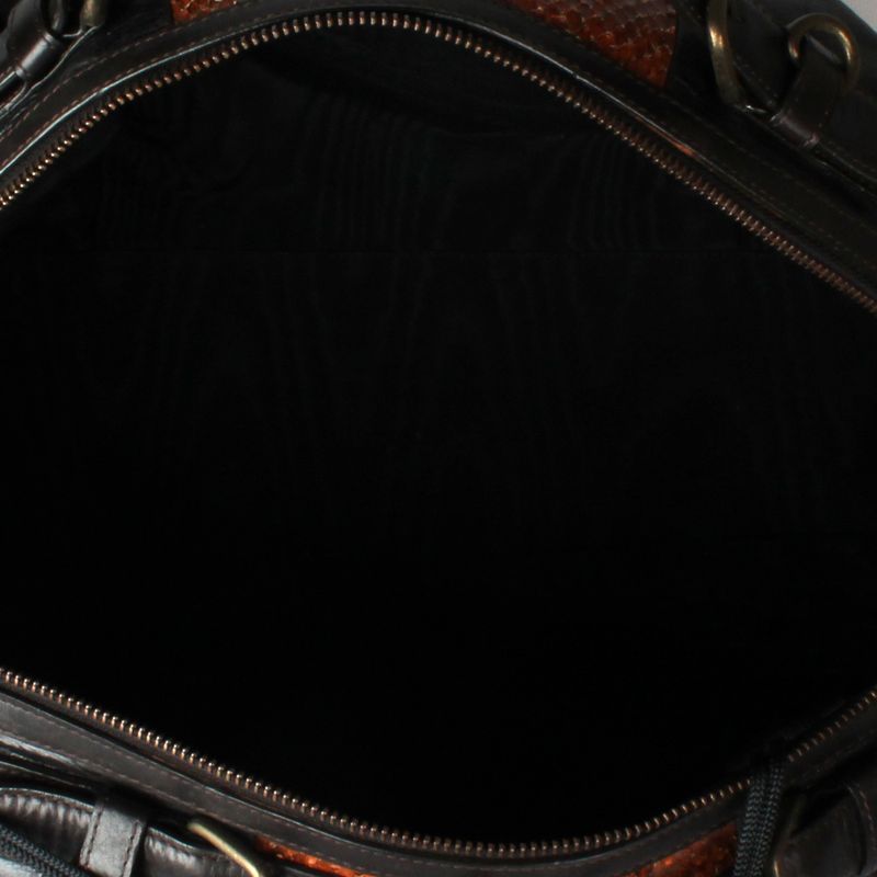 Bolsa-Tote-Dries-Van-Noten-de-Couro-Pyton-3-Preta