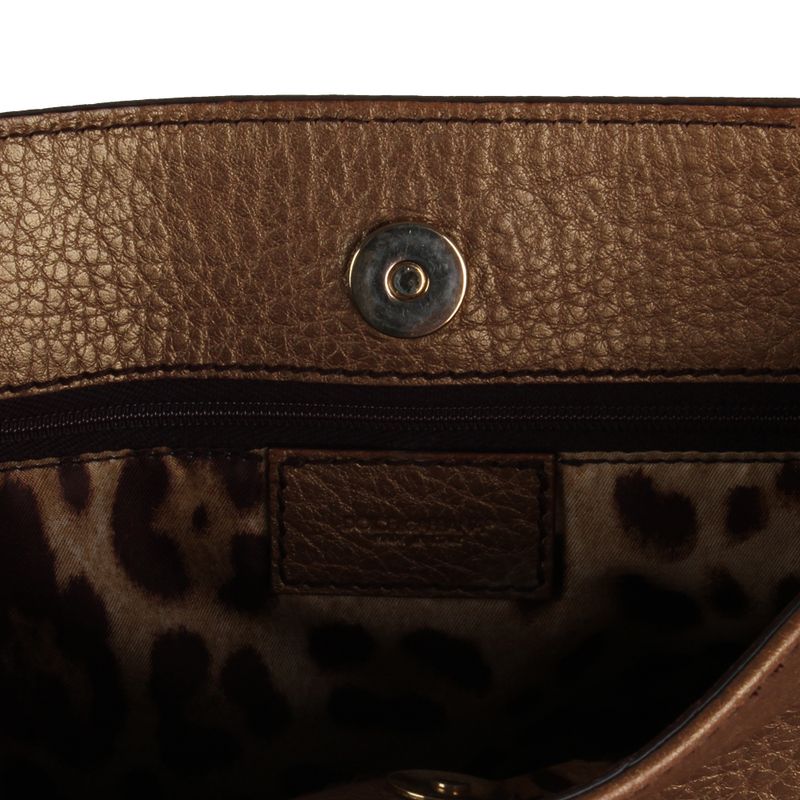 Bolsa-Dolce-Gabbana-de-Couro-Dourada