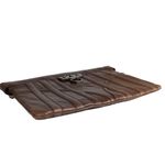 Clutch-Zac-Posen-de-Couro-Marrom