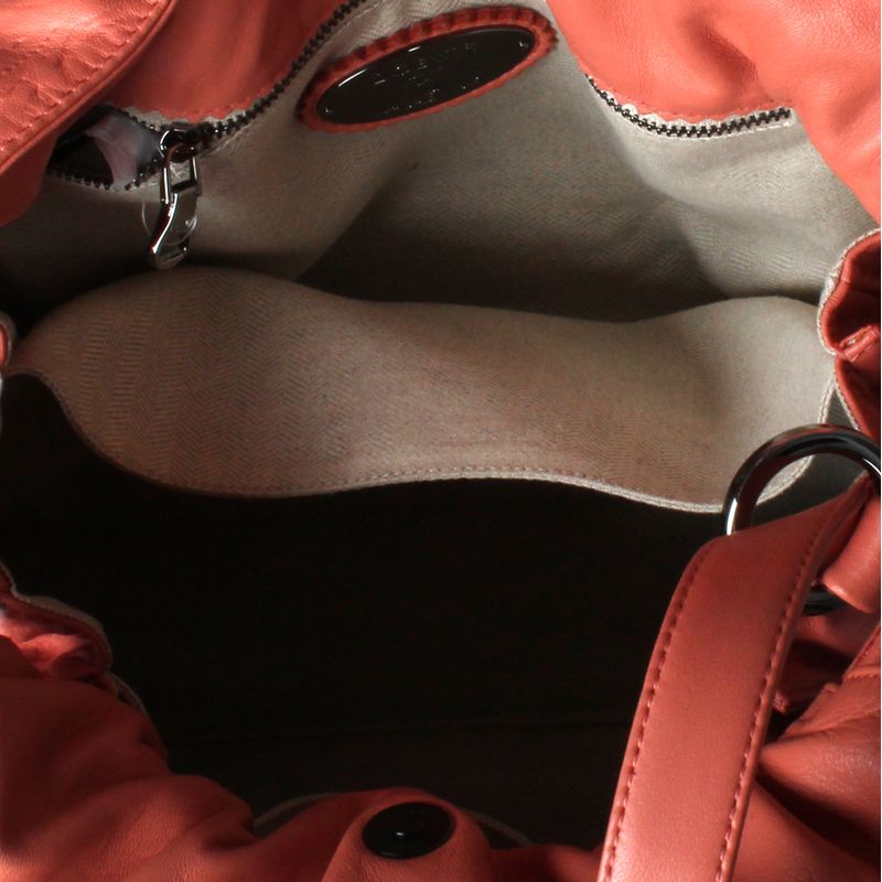 Bolsa-Bucket-Loewe-de-Couro-Pessego
