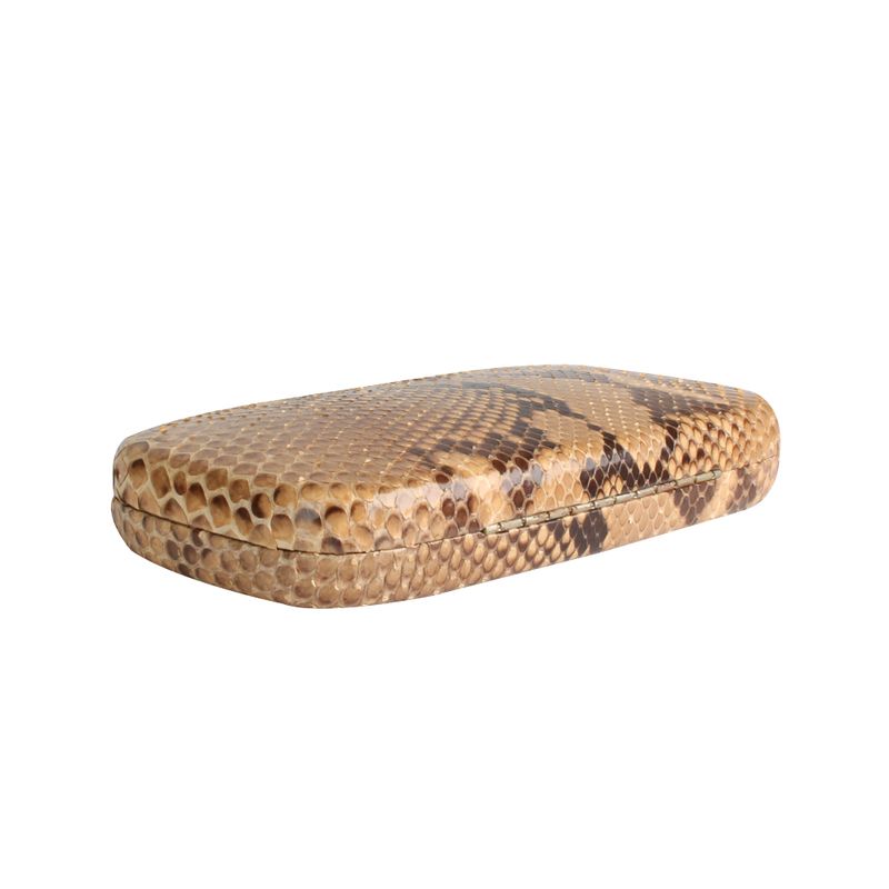 Clutch-Oscar-de-La-Renta-Piton-de-Cobra-Nude