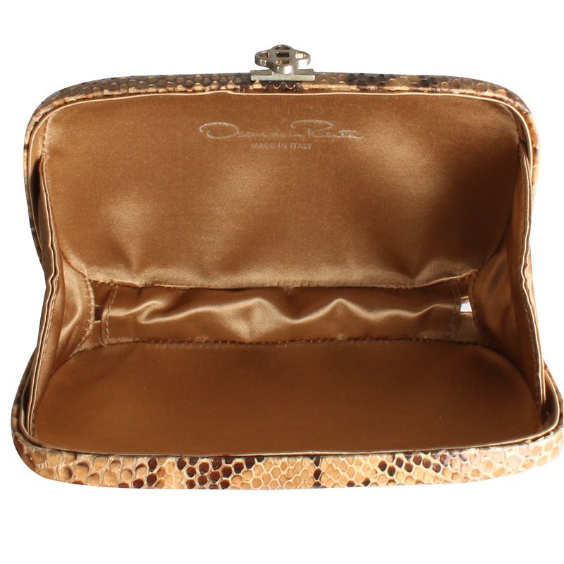 Clutch-Oscar-de-La-Renta-Piton-de-Cobra-Nude