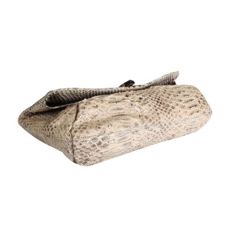 Clutch-Lanvin-Pyton-Dourado