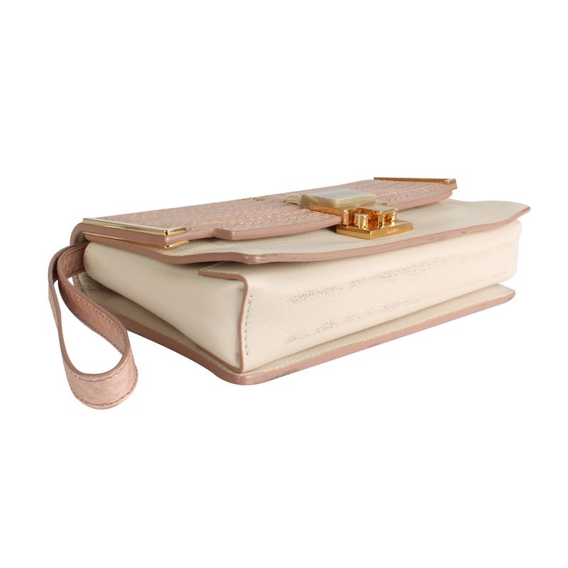 Clutch-Lanvin-Couro-Tresse-Rosa-e-Nude