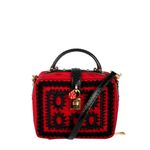 Bolsa-Tiracolo-Dolce---Gabbana-Tecido-e-Python-Vermelho