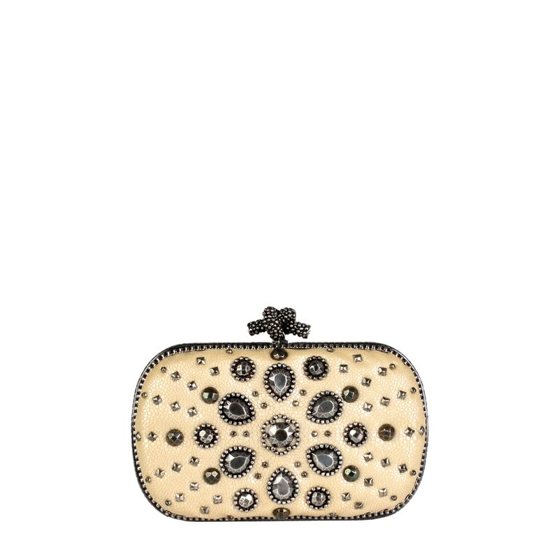 Clutch-Bottega-Veneta-Galouchat-Creme