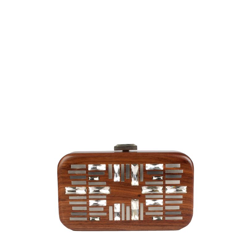 Clutch-Devi-Kroell-Madeira-Marrom