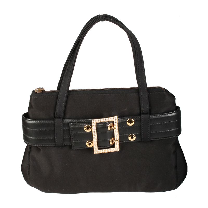 Clutch-Versace-Cetim-Preta