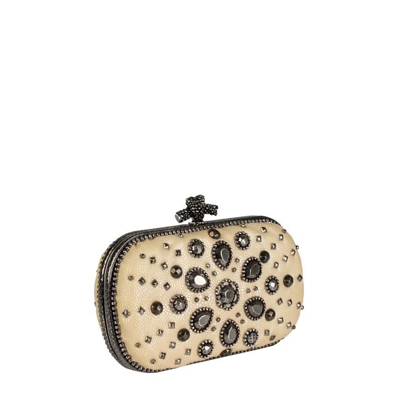 Clutch-Bottega-Veneta-Galouchat-Creme