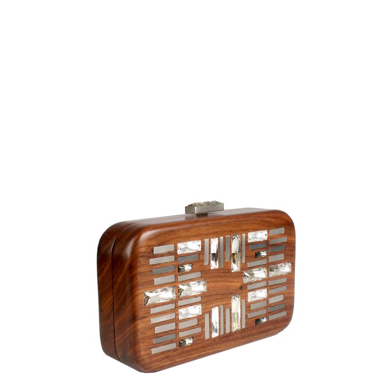 Clutch-Devi-Kroell-Madeira-Marrom