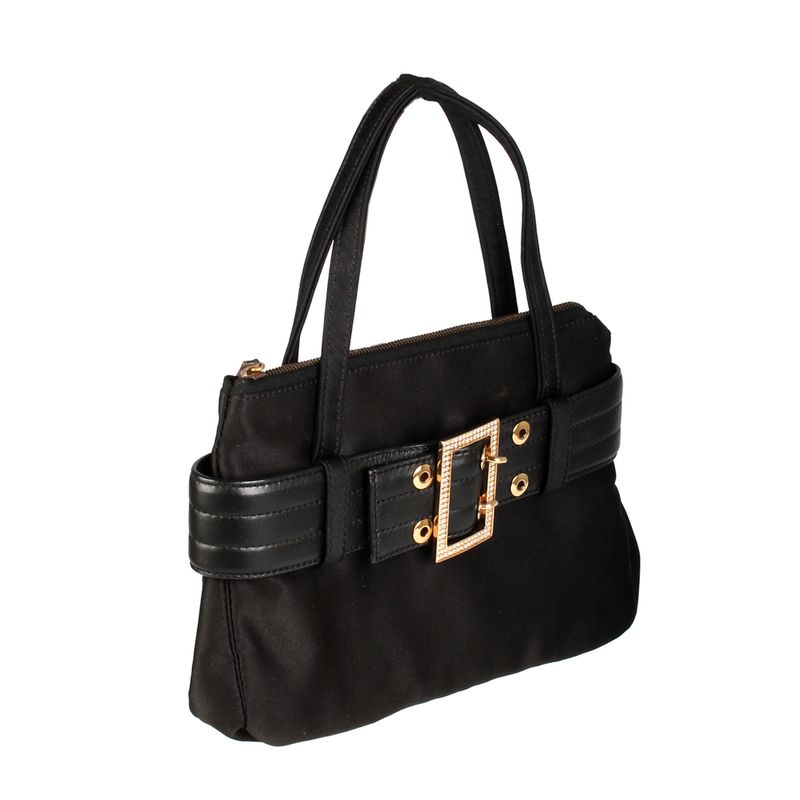 Clutch-Versace-Cetim-Preta