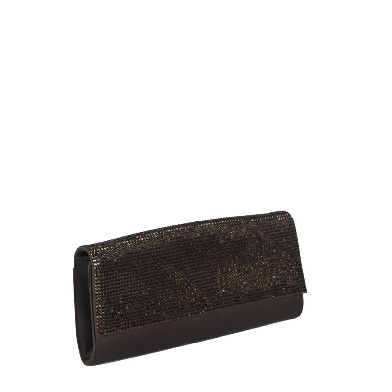 Clutch-Judith-Leiber-Seda-Marrom