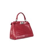 Bolsa-Tote-Fendi-Croco-Rosa
