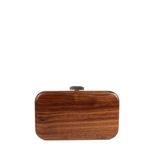 Clutch-Devi-Kroell-Madeira-Marrom