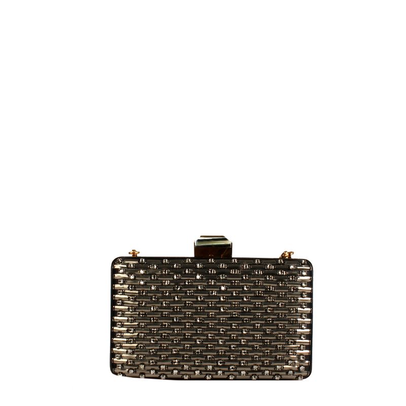 Clutch-Lanvin-Seda-e-Swarovski-Preto