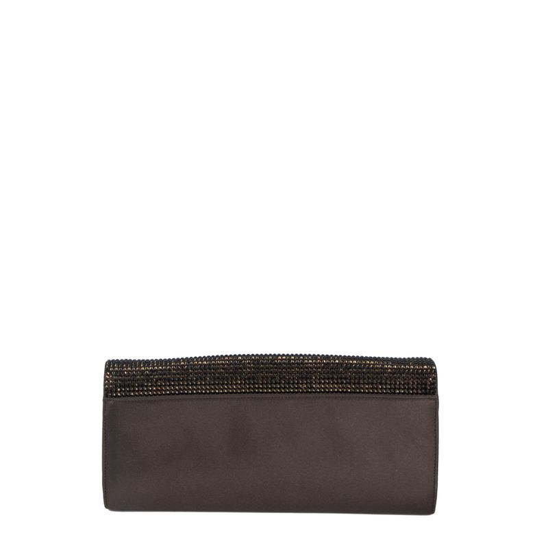 Clutch-Judith-Leiber-Seda-Marrom