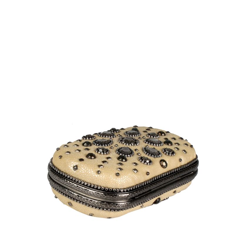Clutch-Bottega-Veneta-Galouchat-Creme