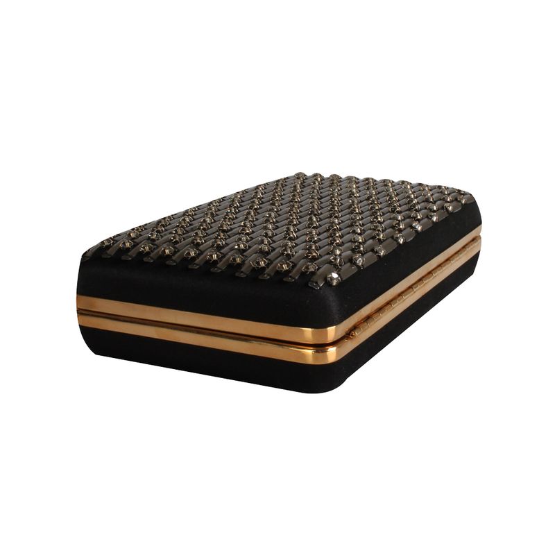 Clutch-Lanvin-Seda-e-Swarovski-Preto