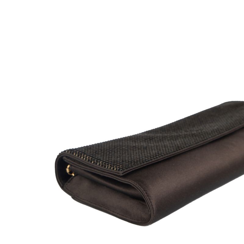 Clutch-Judith-Leiber-Seda-Marrom