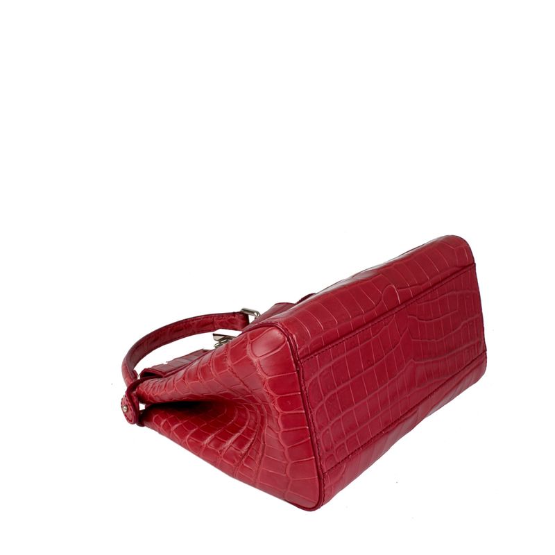 Bolsa-Tote-Fendi-Croco-Rosa