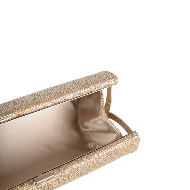 Clutch-Jimmy-Choo-Purpurina-Dourada