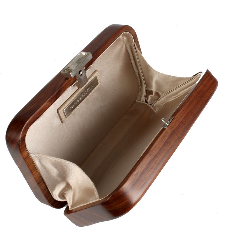 Clutch-Devi-Kroell-Madeira-Marrom