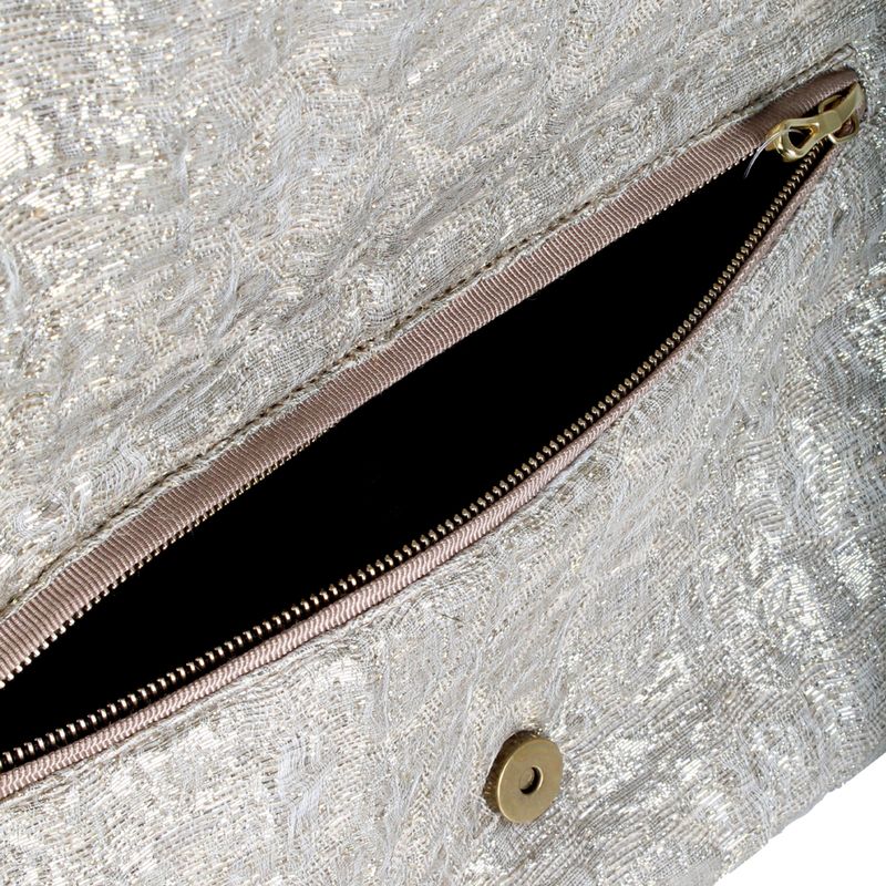 Clutch-Lanvin-Tecido-Cinza