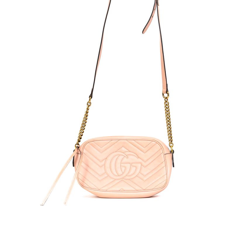 Bolsa-Gucci-Marmont-Couro-Rosa-Milennial