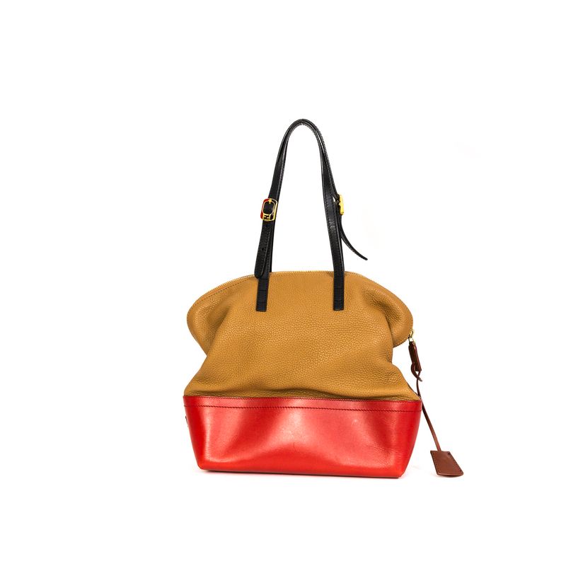 Bolsa-Fendi-Couro-Bicolor