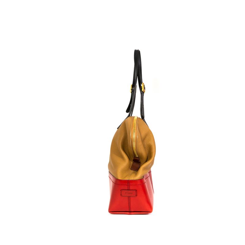 Bolsa-Fendi-Couro-Bicolor