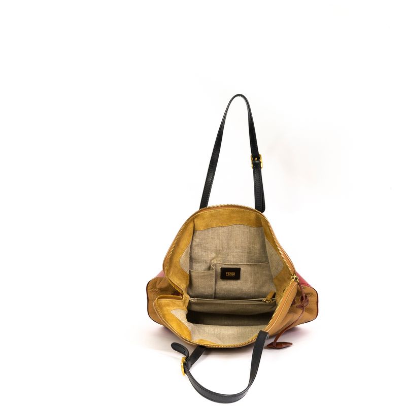 Bolsa-Fendi-Couro-Bicolor