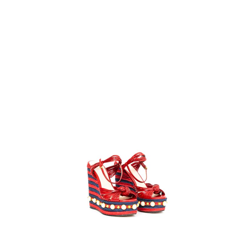 Sandalia-Plataforma-Gucci-Vermelha-e-Marinho-Perolas