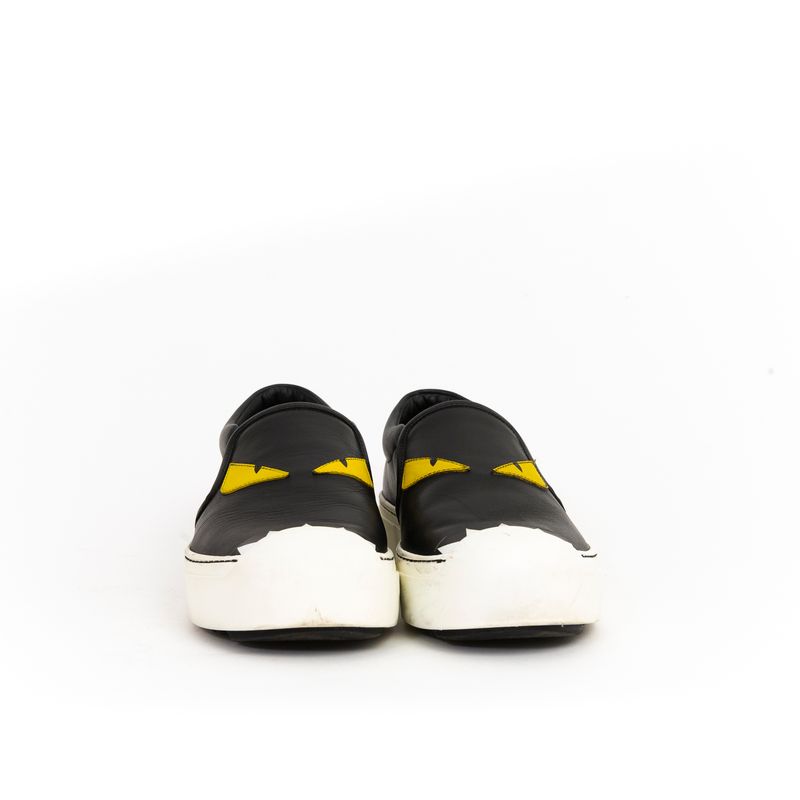 Tenis-Fendi-Bugs-Couro-Preto