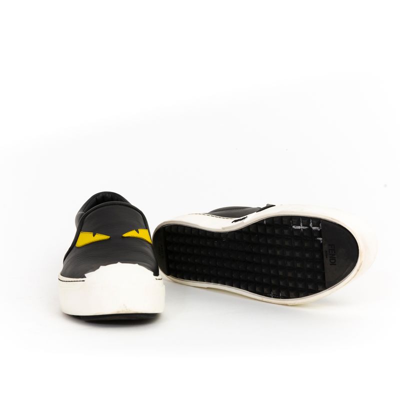 Tenis-Fendi-Bugs-Couro-Preto